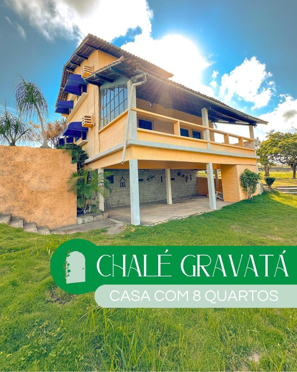Casa com 08 quartos em Gravatá